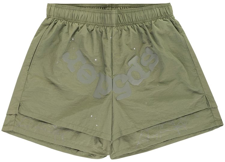Sp5der OG Web Double Layer Short Sage Green