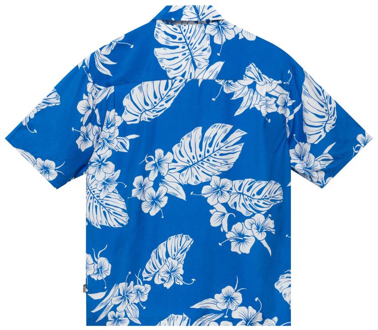Stussy Hawaiian Short Sleeve Shirt Blue