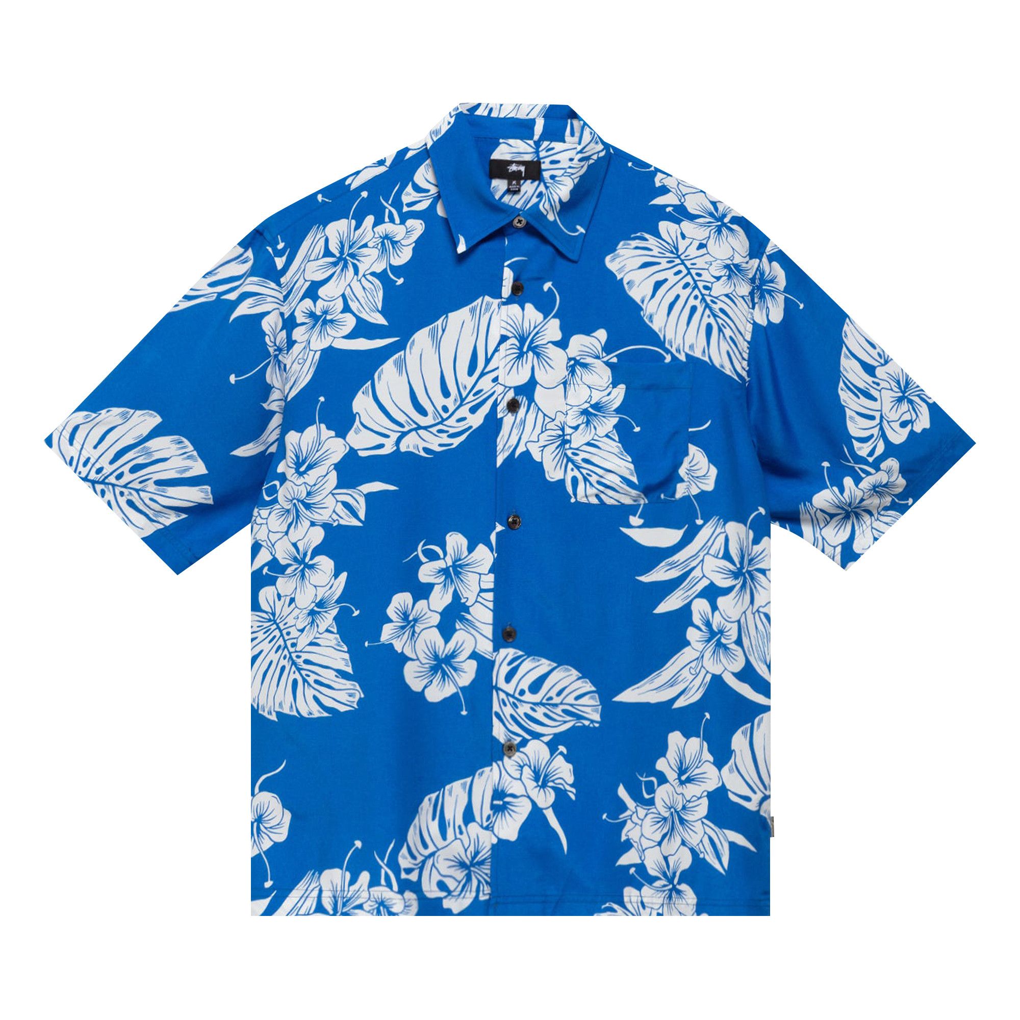 (US発)STUSSY HAWAIIANプリント シャツ Buy Stussy Hawaiian Short-Sleeve Shirt 'Blue' - 1110361 BLUE