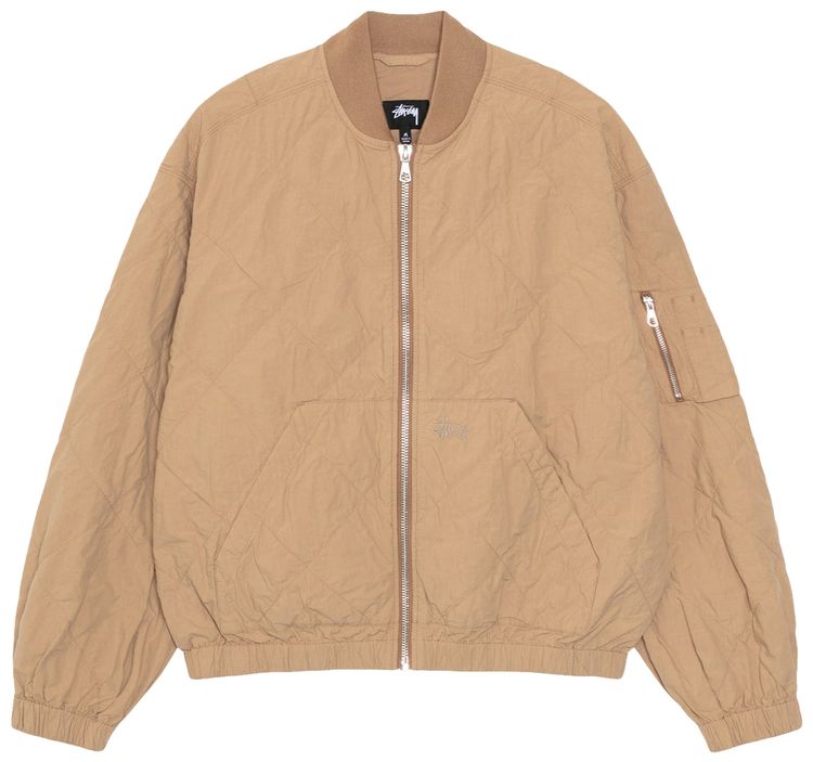 Stussy Lightweight Cotton Bomber Khaki
