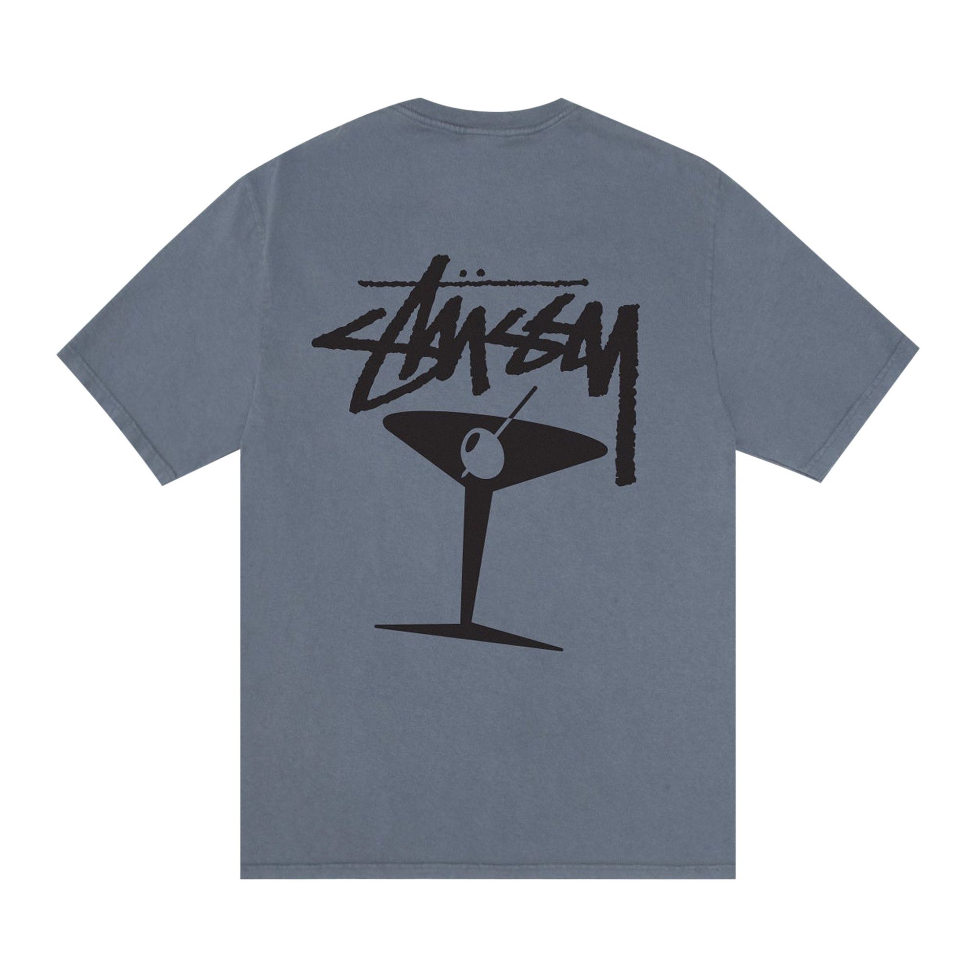 Buy Stussy Martini Tee Pigment Dyed 'Navy' - 1905149 NAVY