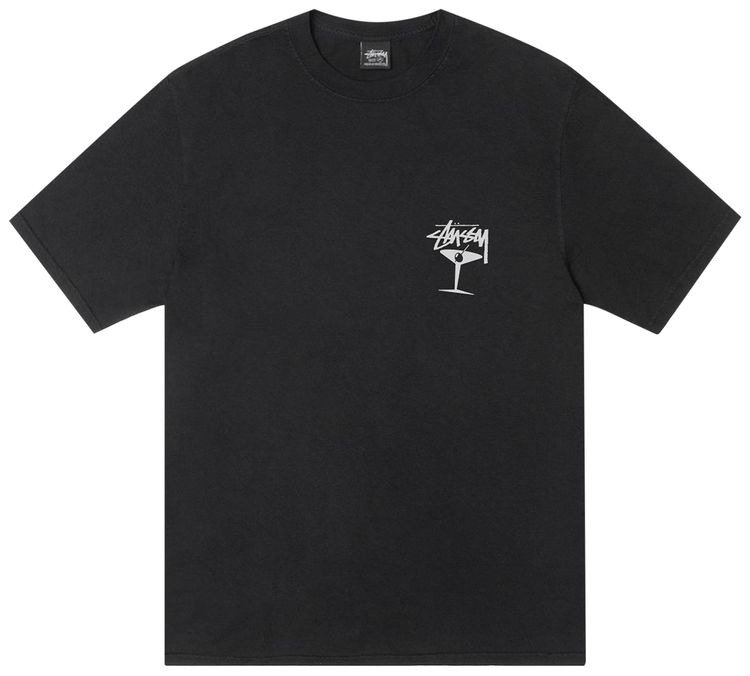 Stussy Martini Tee Pigment Dyed Black