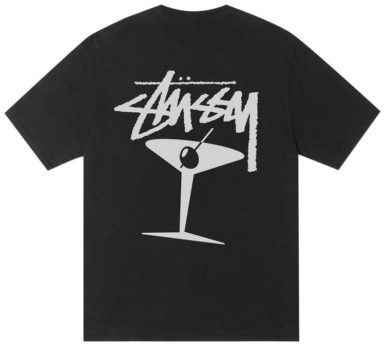 Stussy Martini Tee Pigment Dyed Black
