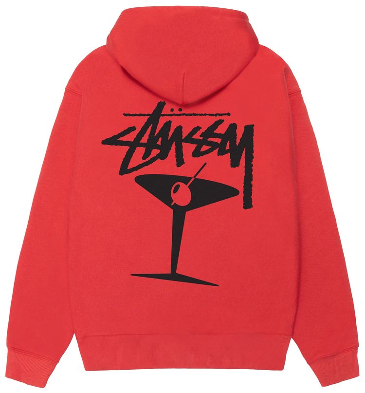 Stussy Martini Zip Hoodie Cayenne