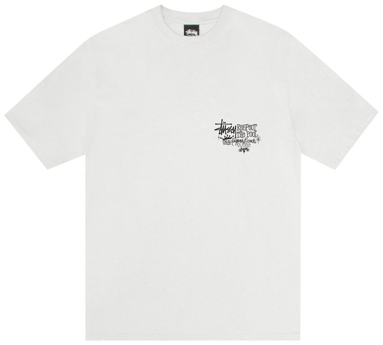 Stussy Respect The Pool Tee Pigment Dyed Natural