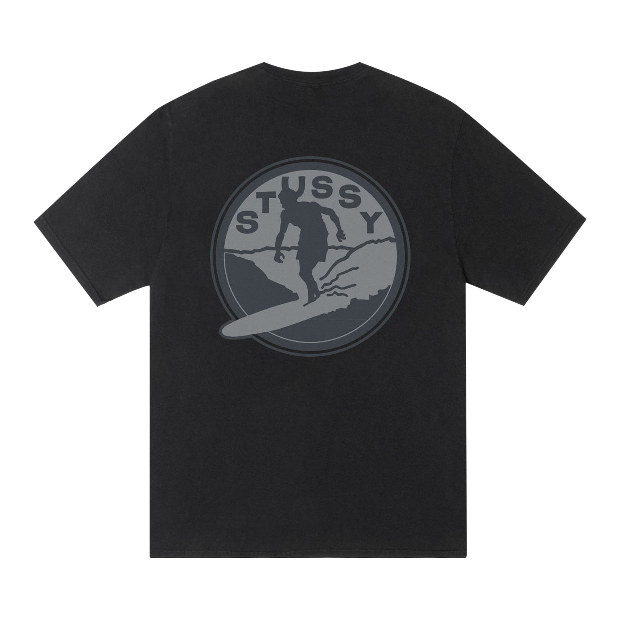 Buy Stussy Surf Club Tee Pigment Dyed 'Black' - 1905110 BLAC