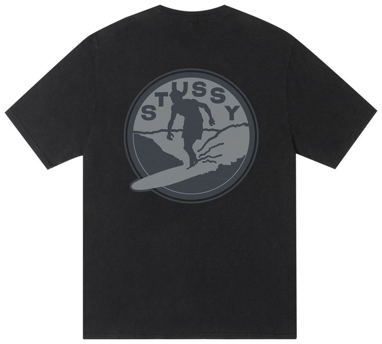 Stussy Surf Club Tee Pigment Dyed Black