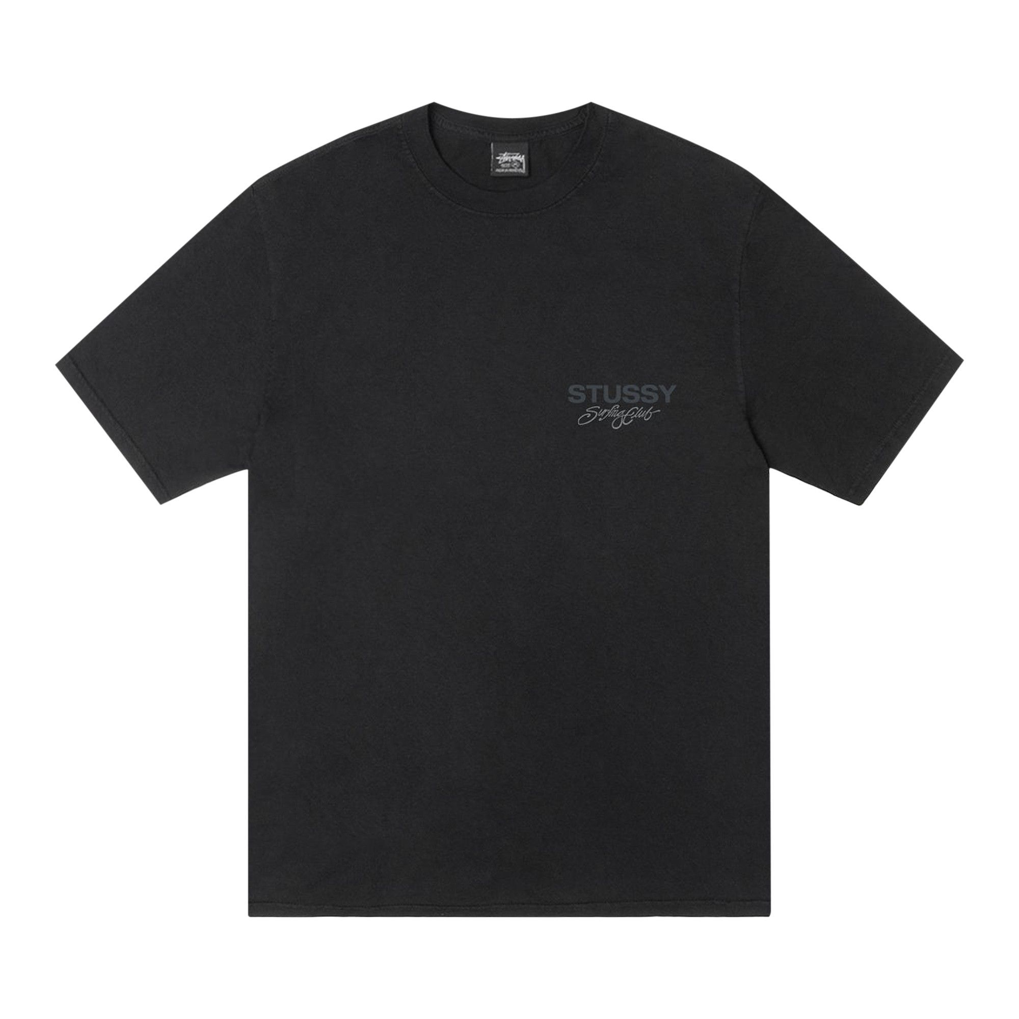 早期完売★Stussy★SURF CLUB TEE PIGMENT DYED(4色/追跡) Surf Club Tee Pigment Dyed – Black | Tees | Stüssy