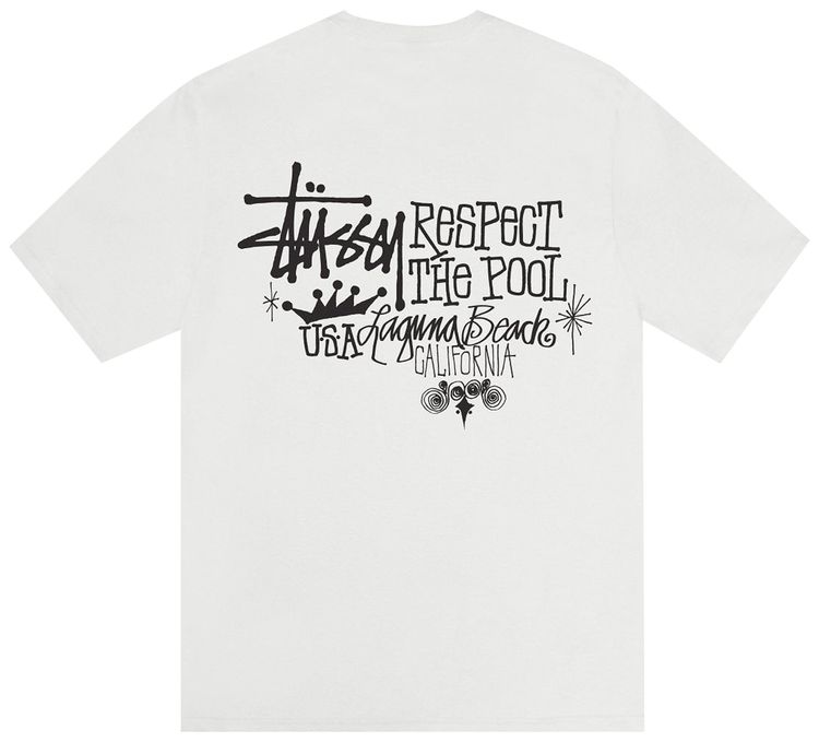 Stussy Respect The Pool Tee Pigment Dyed Natural