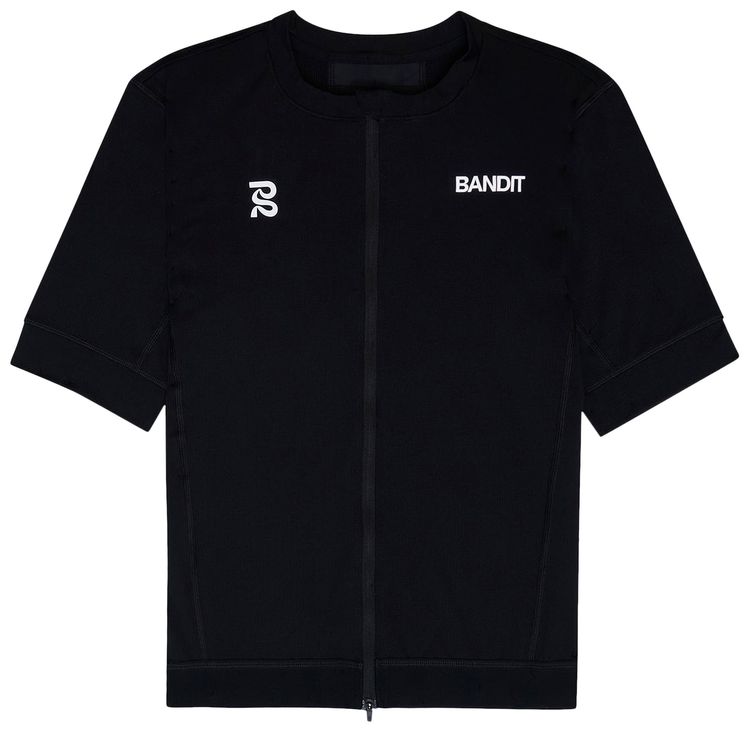 Bandit Ares Flex Two Way Zip Performance Tee Black