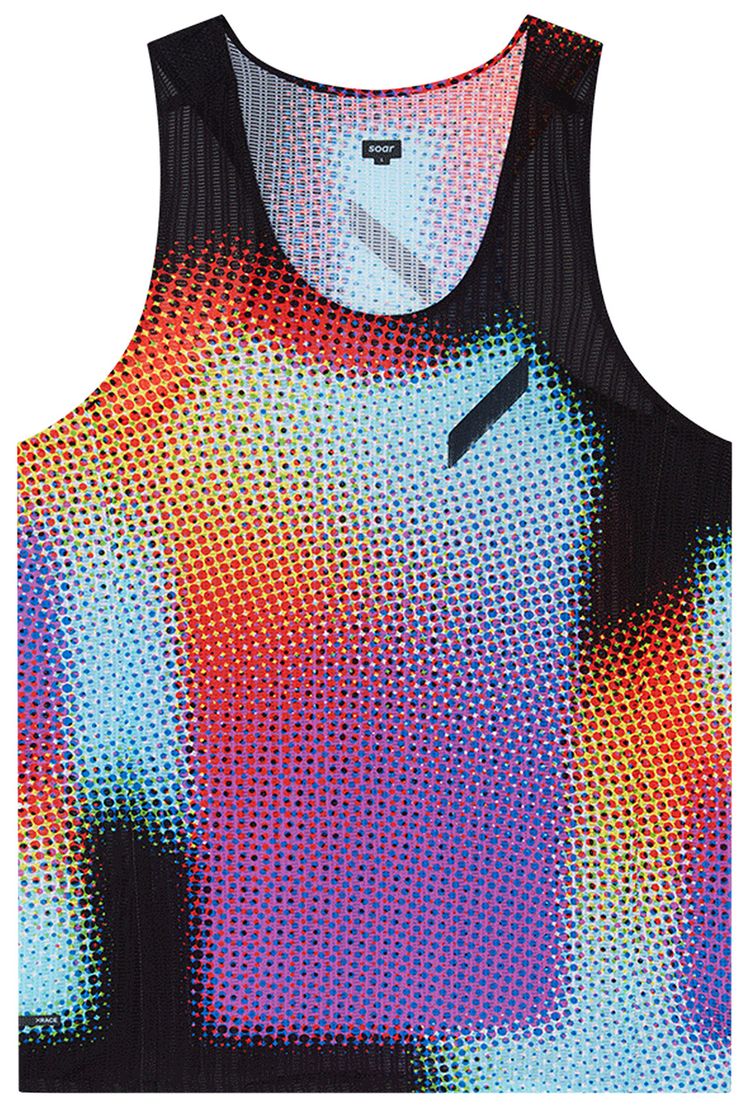 SOAR Race Vest BlackRainbow Dot