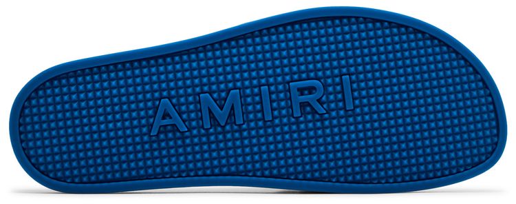 Amiri Rubber Classic Logo Pool Slide Blue