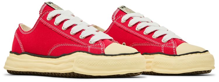 Maison Mihara Yasuhiro Peterson OG Sole Canvas Low Red