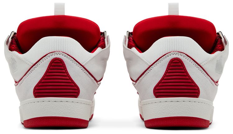 Lanvin Curb Sneakers White Red