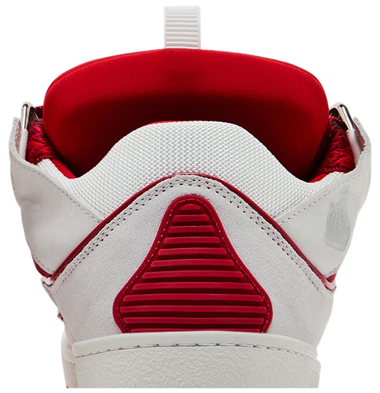 Lanvin Curb Sneakers White Red