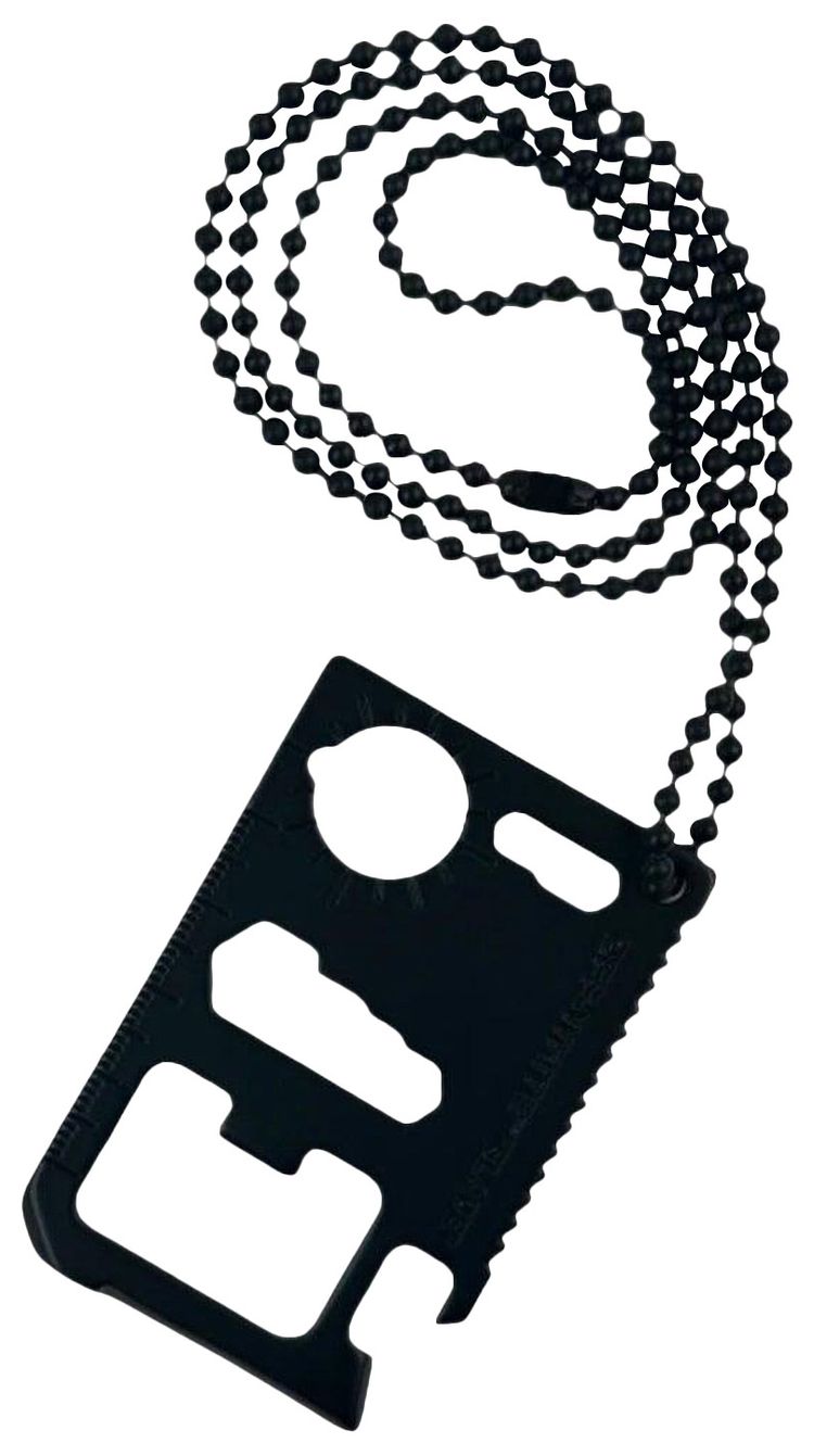 Off White Multi Tool Necklace Black
