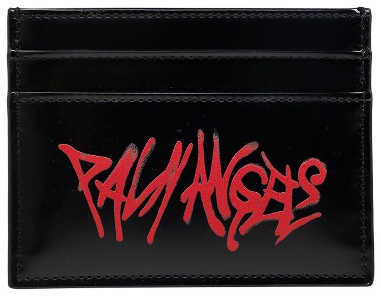 Palm Angels Graffiti Logo Cardholder Black