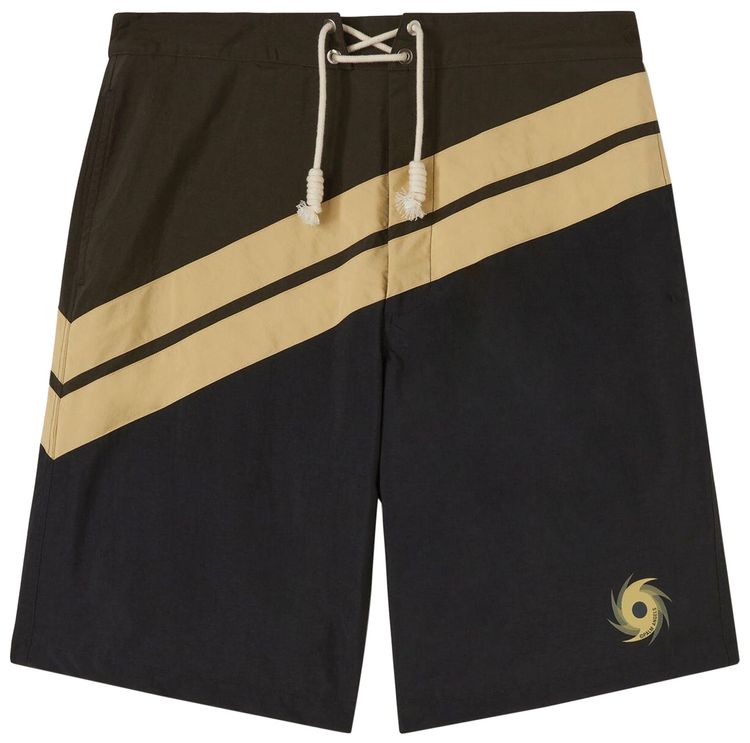 Palm Angels Diagonal Surf Swimshorts Multicolor