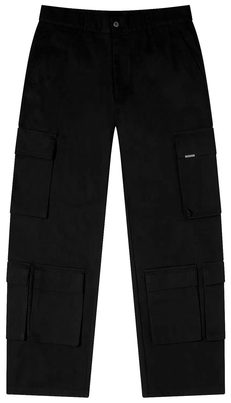 Represent Clo Baggy Cargo Pants Black