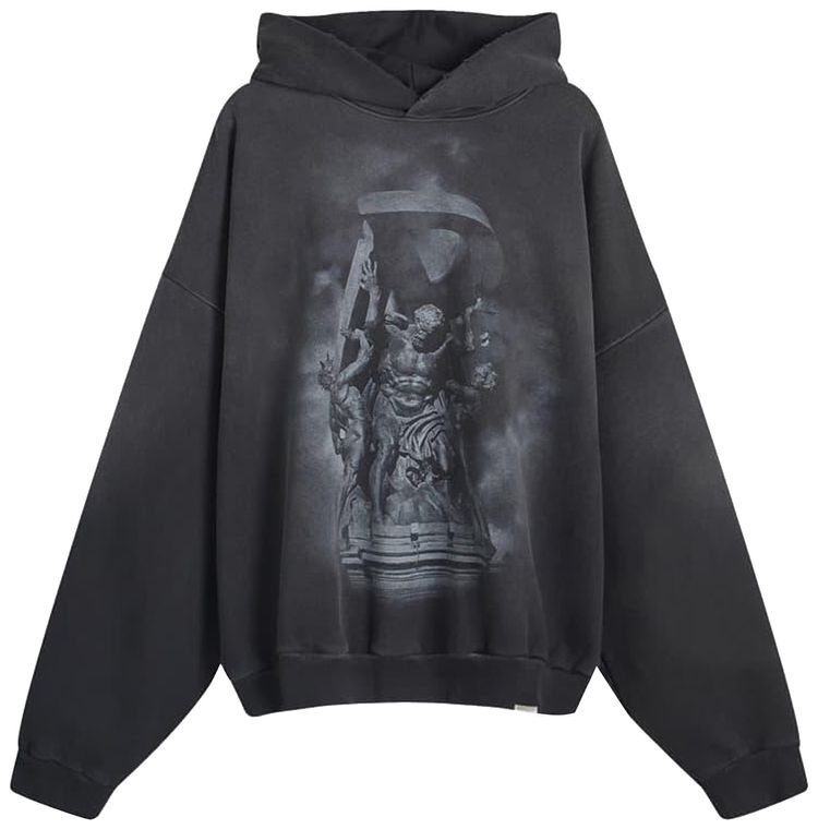 Represent Clo Atlas Hoodie Stained Black