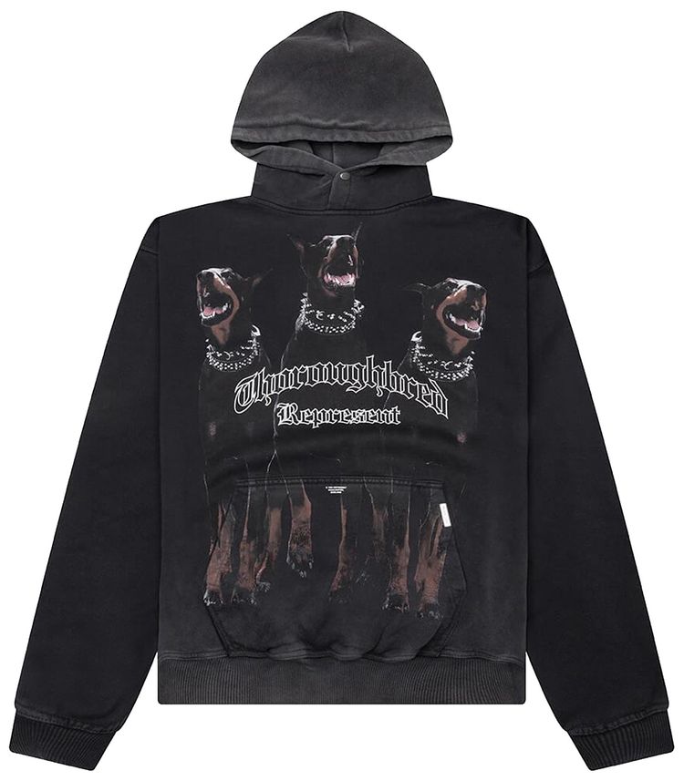 Represent Clo Thoroughbred Hoodie Vintage Black