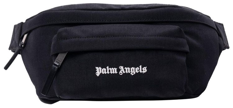 Palm Angels Classic Logo Cordura Fannypack Belt Bag Black