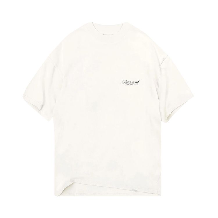 Represent Clo Owners Club Script T Shirt Flat White