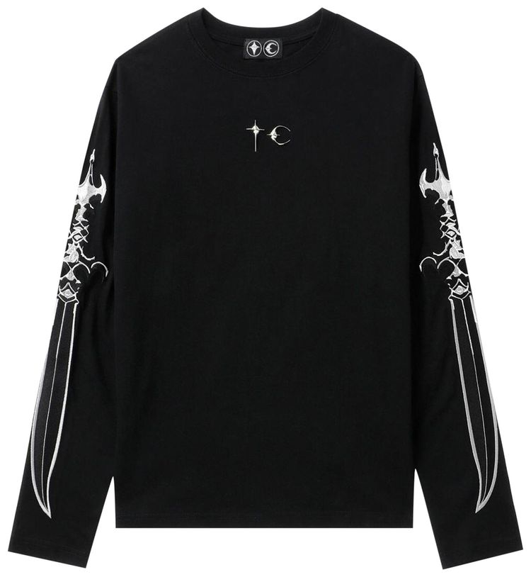 Thug Club Arab Sword Long Sleeve T Shirt Black