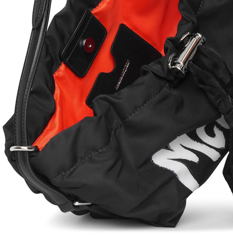 Alexander McQueen Small Bundle Graffiti Bag Black