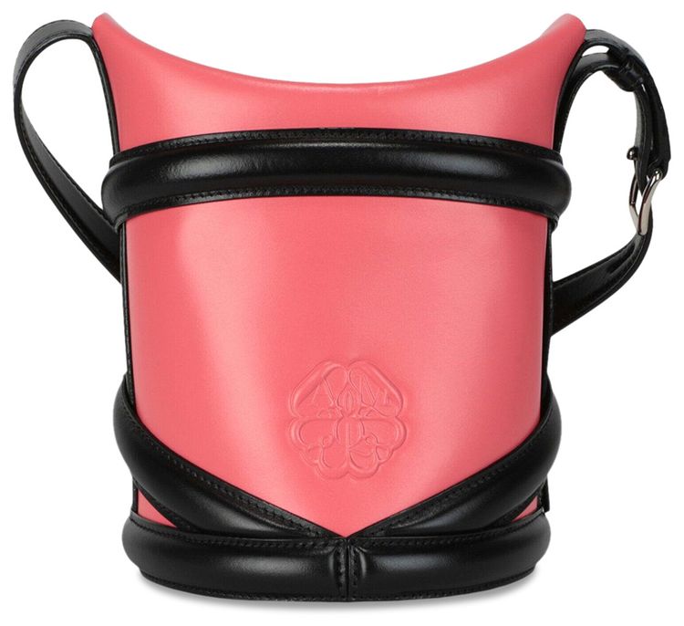 Alexander McQueen Curve Bucket Bag Coral