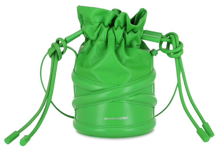 Alexander McQueen The Soft Curve Bag Acid Green