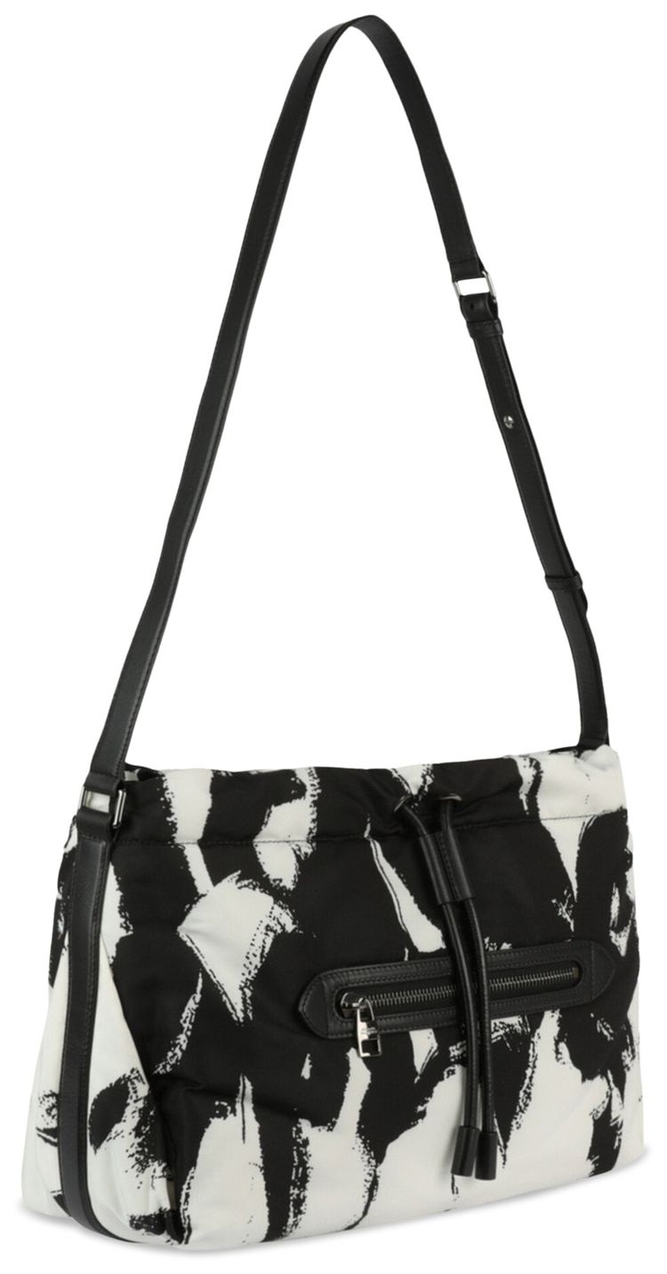 Alexander McQueen The Ball Bundle Shoulder Bag BlackWhite