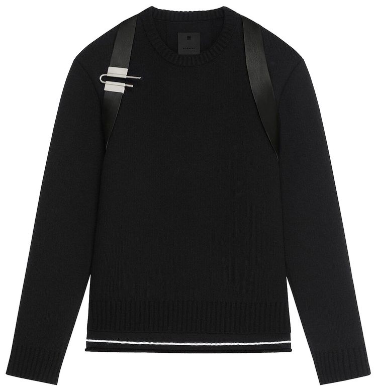 Givenchy Harness Detailed Wool Sweater Black