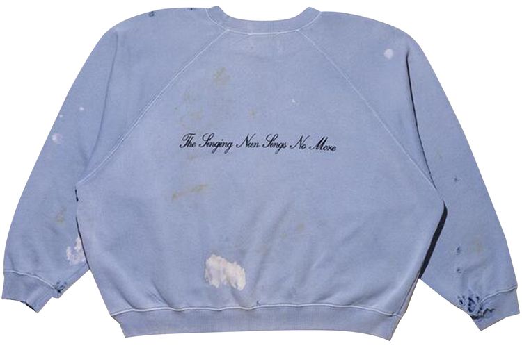 Enfants Riches Deprimes Singing Nun Raglan Crewneck Sweatshirt Blue