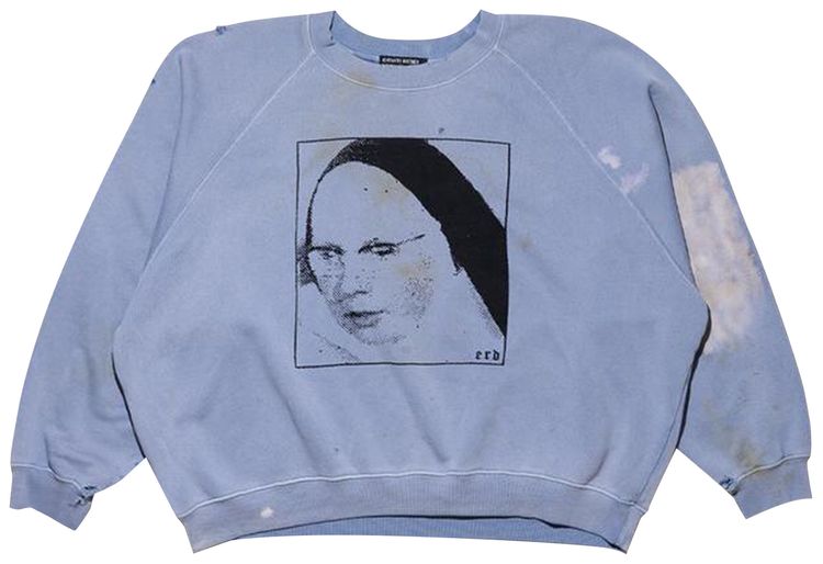 Enfants Riches Deprimes Singing Nun Raglan Crewneck Sweatshirt Blue