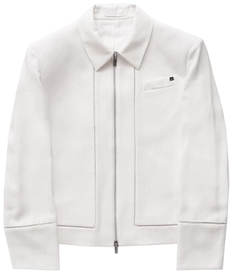 Helmut Lang Zip Border Jacket Antique White