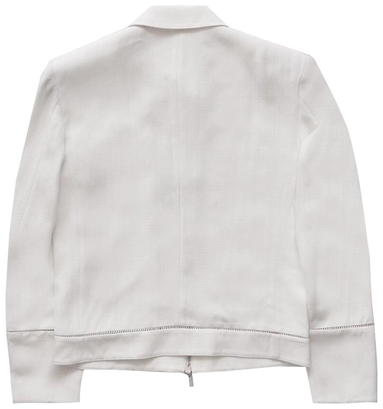 Helmut Lang Zip Border Jacket Antique White