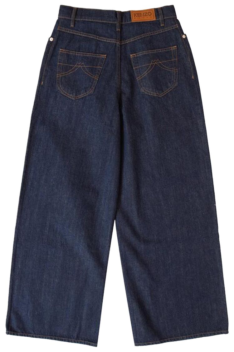 Kenzo Buggy Fit Jeans Rinse Denim