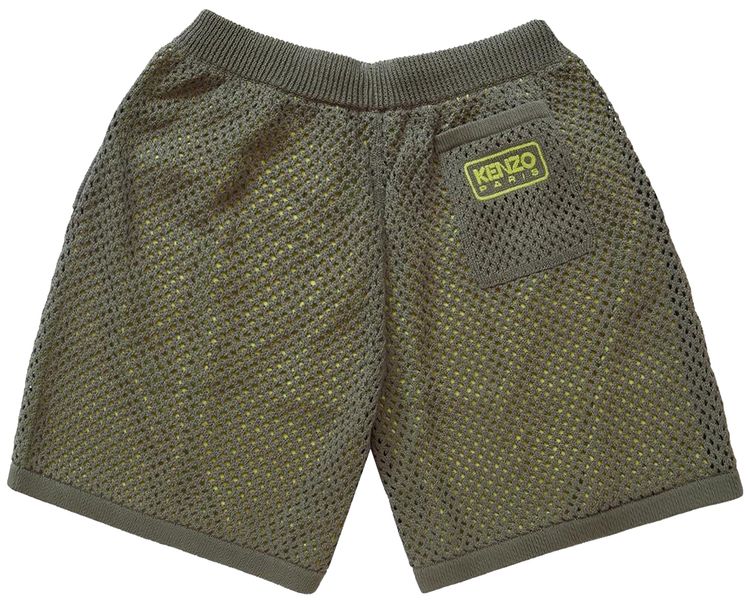Kenzo Mesh Bermuda Shorts Khaki