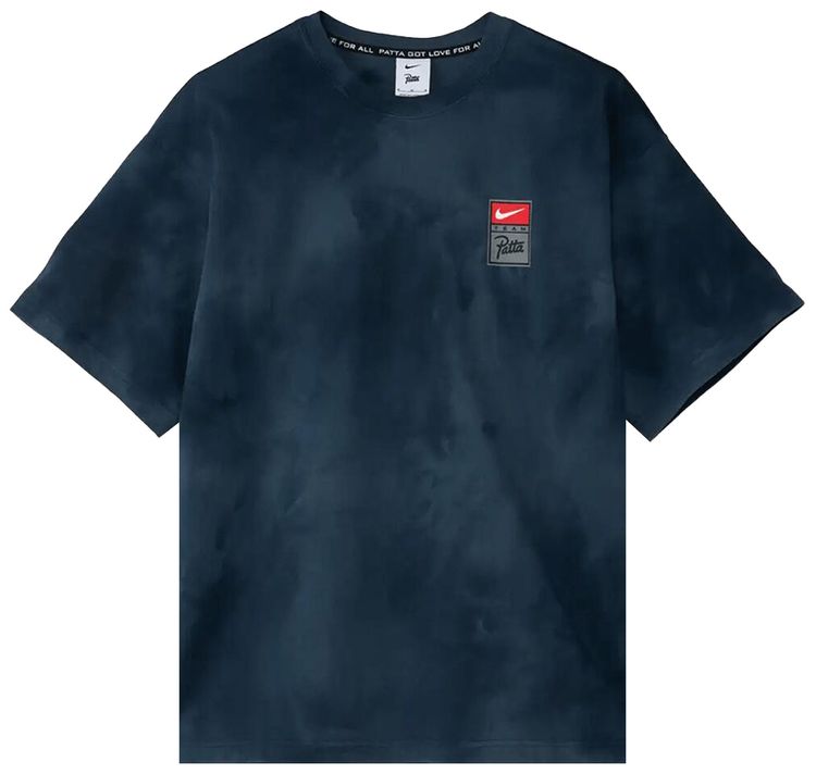 Nike x Patta T Shirt Squadron BlueDeep OceanDark Obsidian