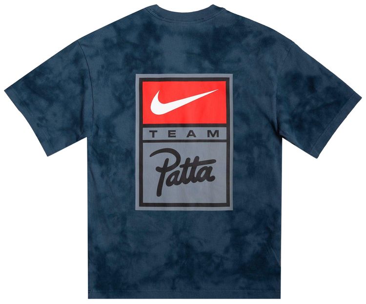 Nike x Patta T Shirt Squadron BlueDeep OceanDark Obsidian