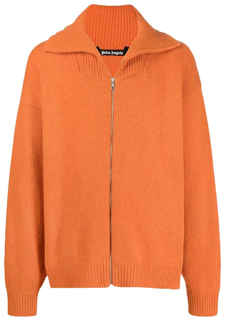 Palm Angels Unknown Location Zipped Cardigan Orange