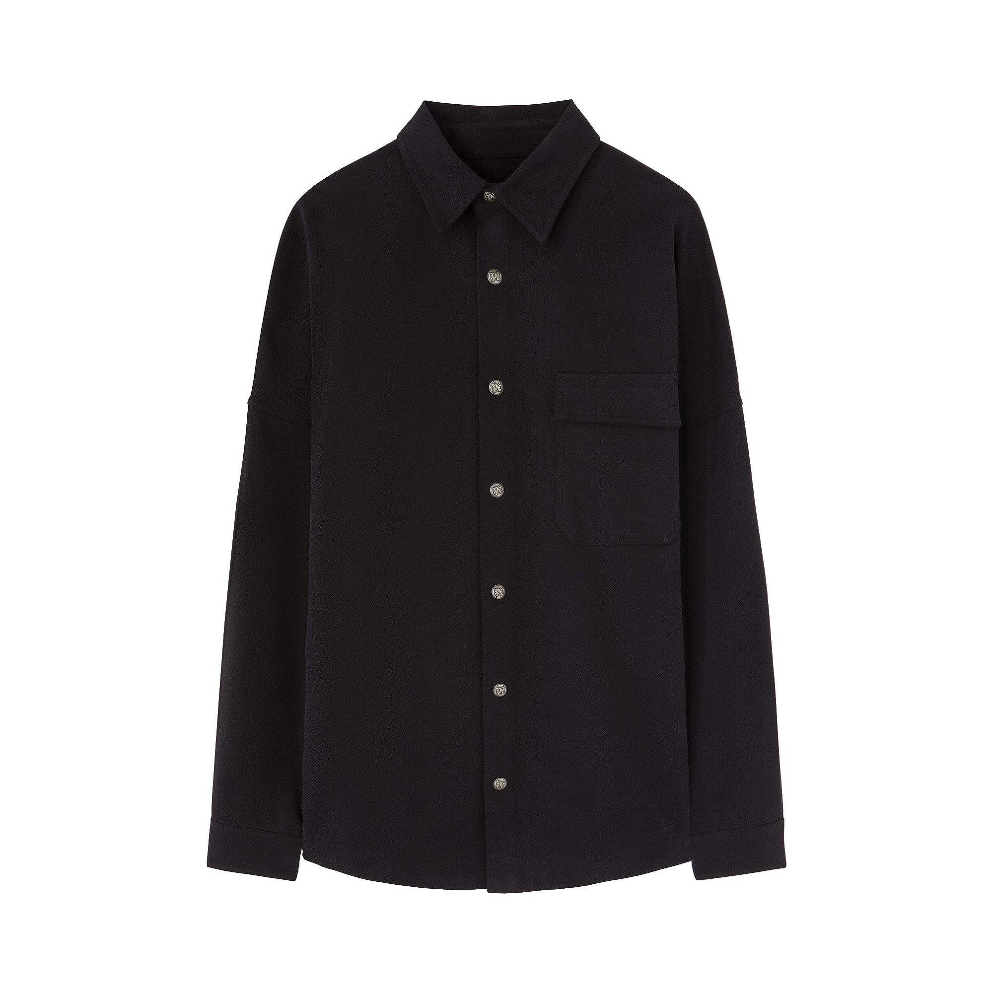Buy Palm Angels Classic Logo Overshirt 'Black