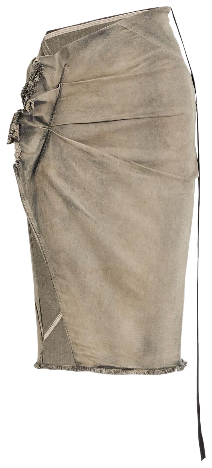 Rick Owens DRKSHDW EDFU Knee Skirt Mineral Pearl