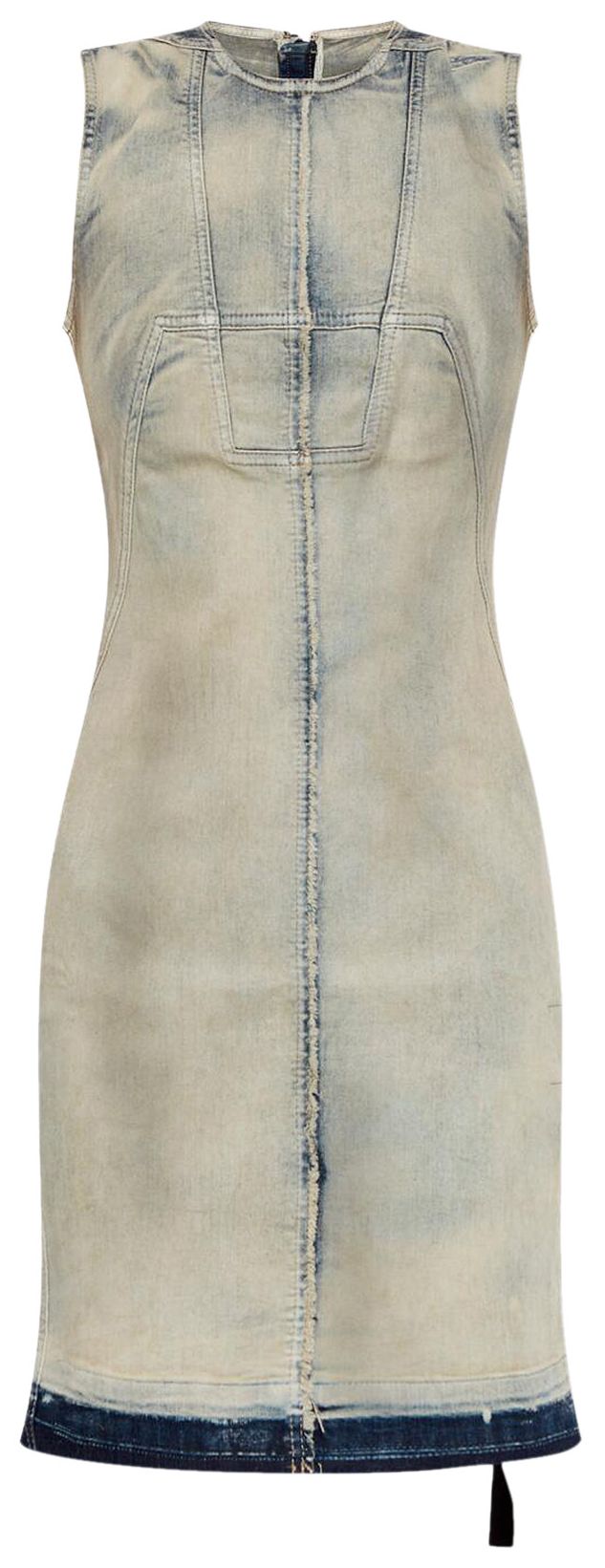 Rick Owens DRKSHDW Splintered Denim Dress Sky