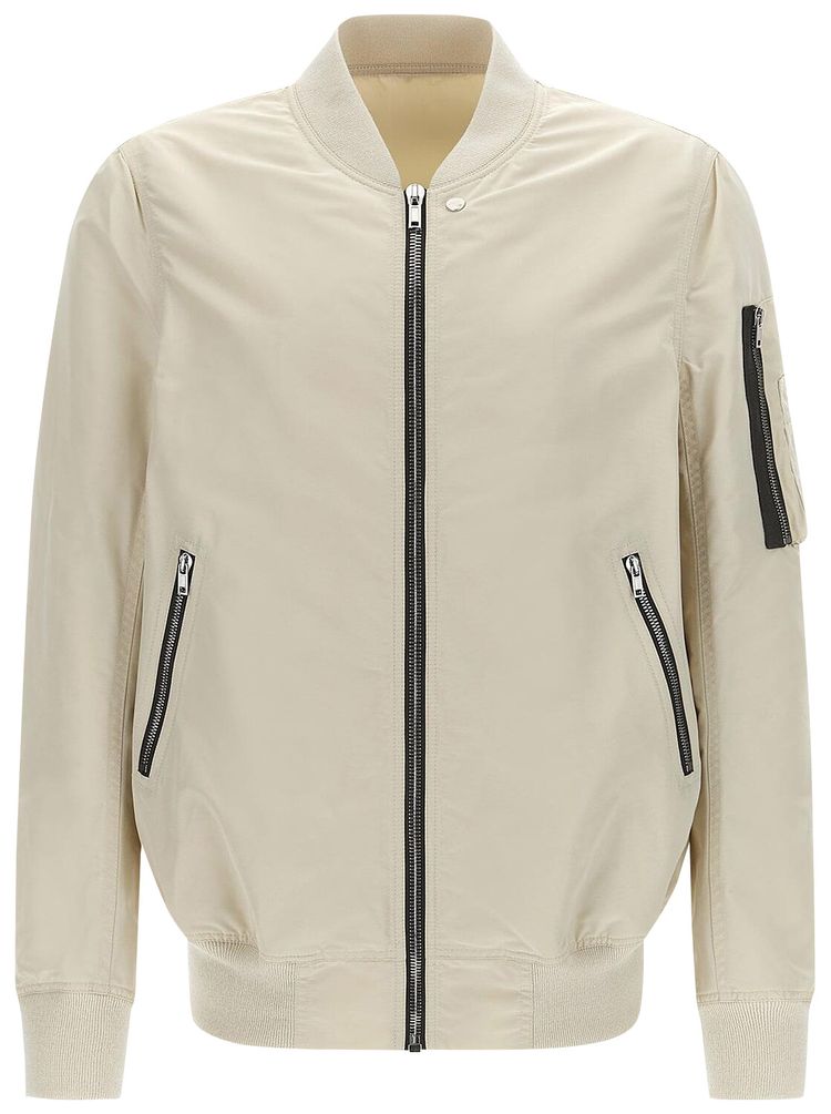 Rick Owens DRKSHDW Flight Bomber Jacket Natural