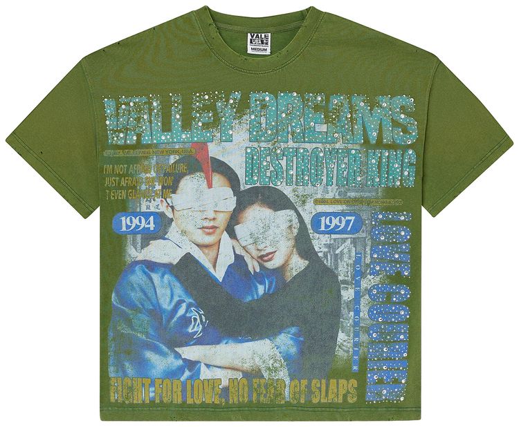 Vale Forever Robot Bling Tee Green