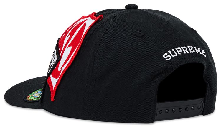 Supreme Patches 6 Panel Black
