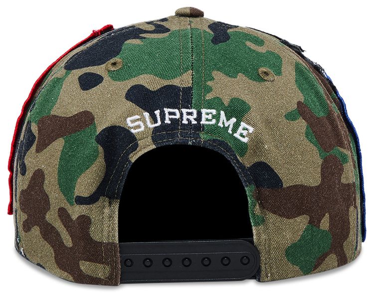 Supreme Patches 6 Panel Olive Camo