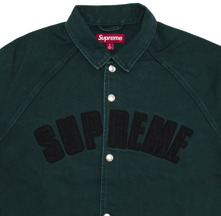 Supreme Arc Denim Coaches Jacket Green